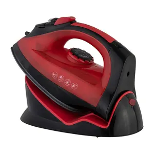 Compact 2200W vertical steam clothes electric iron hand held portable cordless standing steam iron