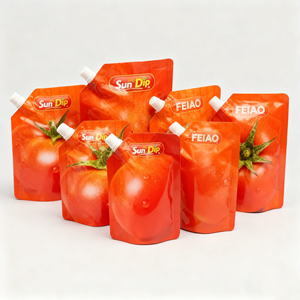 Feiao Hits Ahoy Edibles Stand up Pouch avec bec verseur en forme de champignon, <span class=keywords><strong>pour</strong></span> aliments <span class=keywords><strong>pour</strong></span> bébés aux fruits juteux, Doypack, Sachet à bec verseur - Product Image 3