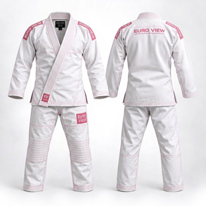 Ensemble de Kimono BJJ Euro View Purple Modèle EV-10 en Coton 100% avec Broderie Durable et Logo Personnalisé en Tissage Perlé - Product Image 6