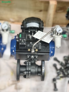 Válvula de Cierre Neumática Tipo O Greenfir DN50 Clase 150, Acero al Carbono WCB, Válvula de Bola con Sello Suave a Prueba de Explosiones para Medios Gaseosos GYR52311R-D - Product Image 6