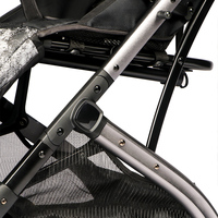 Poussette pliable de luxe pour bébé, cadre haut, 2 en 1