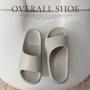 Men's eva leather texture flip-flops feel like stepping on poop. Women's anti-slip bathroom for home use, no smelly feet. - Product Image 4