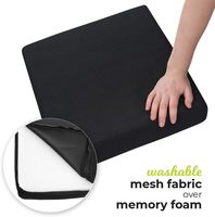 Oreiller de siège en mousse à mémoire de forme de coccyx potable de qualité supérieure coussin de siège anti-pression pour conducteur de voiture