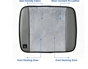<b>USB</b> Graphene Heated Seat Cushion Electric Warm Pad for Home Chairs Foldable Antislip <b>Heating</b> Mat for Car Universal for Men Women - Product Image 5