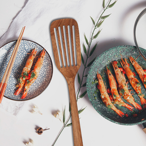 Đồ Dùng Nhà Bếp Thiết Lập Keo Thìa <span class=keywords><strong>Scraper</strong></span> Cho Nấu Ăn Bằng Gỗ Thìa Với Tay Cầm Dài Không Dính Đồ Dùng - Product Image 5