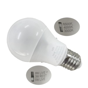 Заводской держатель <span class=keywords><strong>E27</strong></span> 3W 5W 9W дешевая Светодиодная лампа A60 3000K 4000K 6000K лампа Коммерческая лампочка - Product Image 1