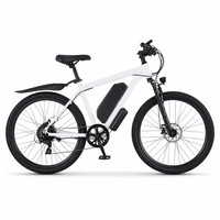 Vélo de montagne électrique léger 350W 48V 12AH 26 pouces, frein à disque, cadre en acier au carbone, pour trajets urbains et campus, vélo électrique