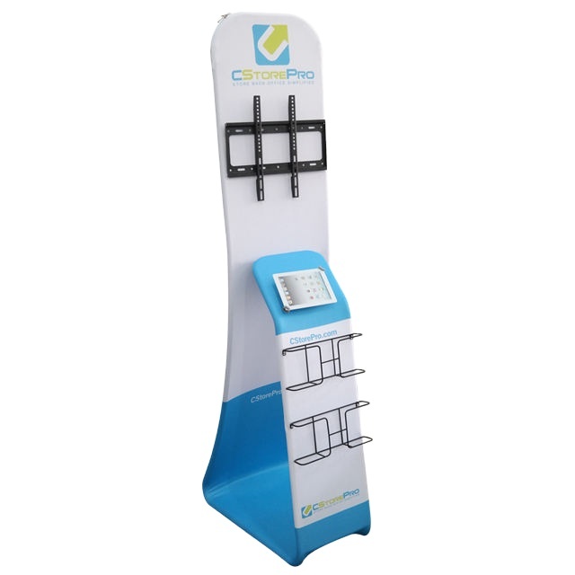 Tablet Stand Rotating Floor Tablet PC Holder Tablet Floor Stand Kiosk With Advertisement Panel