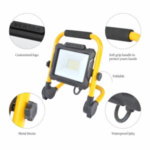 Vertak נייד עבודה הוביל אור מותאם אישית רצפה לוגו עם מעמד חצובה - Product Image 3