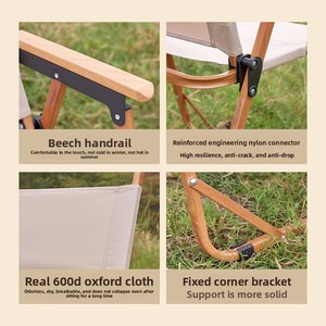 Chaise pliante d'extérieur ultra-légère en alliage d'aluminium, portable, pour <span class=keywords><strong>camping</strong></span> et pique-nique, ensemble de chaises Kermit - Product Image 4