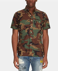 Men's Camo Print <b>Short</b> <b>Sleeve</b> Button Down <b>Shirt</b> <b>Short</b> <b>Sleeve</b> Camo Print Button Down <b>Shirt</b> - Product Image 6