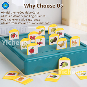 Jeu de société de mémoire pour enfants « Quelle est-ce ? » – Jeu de devinettes avec cartes cachées – Jouets éducatifs d'entraînement cognitif pour tout-petits – Certifié CE - Product Image 2