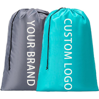 Sacs à linge de voyage extra larges à usage intensif avec logo personnalisé pour les vêtements sales, organisateur avec cordon de serrage