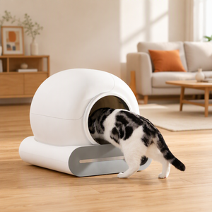 Bac à <span class=keywords><strong>litière</strong></span> automatique intelligent pour chat, contrôle à distance par application, capteur, toilette pour chat <span class=keywords><strong>autonettoyante</strong></span>, élimination des odeurs, usage domestique - Product Image 5