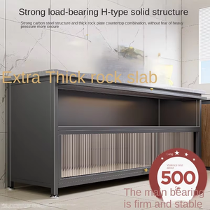 حوض متعدد الطبقات معدني منزلي مع لوح صخري رف للحوض ووعاء للتخزين المنزلي متعدد الوظائف - Product Image 6