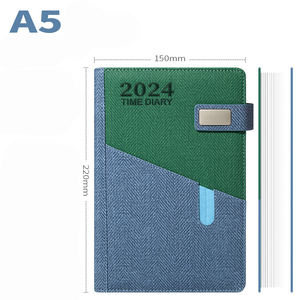 Regalos para reuniones de negocios Cuaderno de impresión en color negro setNavy <span class=keywords><strong>bluegold</strong></span> stampingsuppliercustom colorgold Edge - Product Image 1