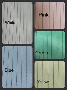 99% โพลีเอสเตอร์ป้องกันไฟฟ้าสถิตย์สำหรับทุกเพศ + 1% คาร์บอนไฟเบอร์ Cleanroom jumpsuit 5มม. ลายทางป้องกัน D ป้องกันแบรนด์ kawazaki สำหรับ - Product Image 5