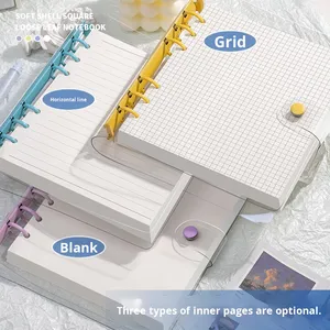 <span class=keywords><strong>2025</strong></span> New Ins Phong Cách Đơn Giản Nhật Ký Lưới Máy Tính Xách Tay Ghi Cuốn Sách Có Dấu Máy Tính Xách Tay Mềm Da Có Thể Tháo Rời Vòng Chất Kết Dính Giá Trị Cao Vuông - Product Image 2