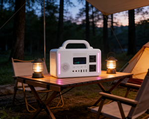 เครื่องกำเนิดไฟฟ้าพลังงานแสงอาทิตย์ MPPT 300W รุ่นใหม่ ดีไซน์ทันสมัย พร้อมคลื่นไซน์บริสุทธิ์และแบตเตอรี่ LiFePO4 สำหรับการผจญภัยกลางแจ้ง - Product Image 6