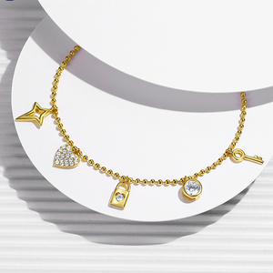 Alice s925 चांदी के उच्च गहने शुद्ध चांदी जिरकॉन ब्रेसलेट - Product Image 2