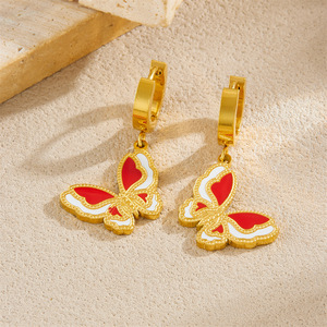 Butterfly Ladybug Dragonfly Pendant Stainless Steel Jewelry <b>Set</b> For Women Gift Fashion Necklace Earrings <b>Bracelet</b> - Product Image 3