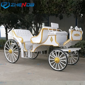 Classic platinum wedding car horse-drawn, romantic ceremony sightseeing bus can customize electric sightseeing - Product Image 4