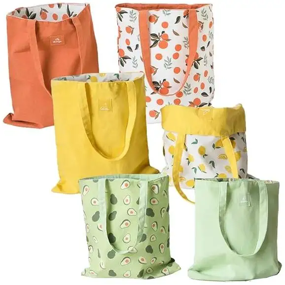 Tas belanja dapat dipakai ulang bolsa de jugo katun mode Eco Set anak perempuan plastik Wanita kertas serut kosmetik anak-anak Mesh tas Apple