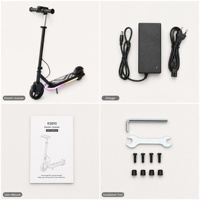 Trottinette électrique pour enfants Sport Edition, moteur sans balais, étanche, 21,6 V, 130 W, batterie lithium 2,6 Ah, roues de 6,5 pouces, 3 vitesses, pédale lumineuse, 70 kg