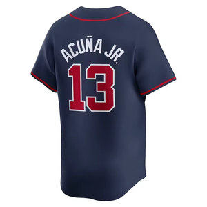 Grosir 13 Ronald Acuna Jr. 27 Austin Riley 28 Matt Olson Spencer Strider Chipper Jones Greg Maddux Jersey Baseball - Product Image 5