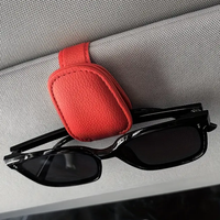 Clip de rangement magnétique en cuir PU de qualité supérieure pour lunettes de soleil et lunettes, compatible avec tous les modèles de voitures