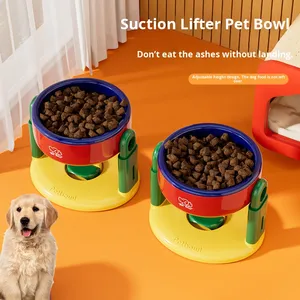 Ventouse à hauteur réglable pour animaux de compagnie Protection du cou Bouche incliné<span class=keywords><strong>e</strong></span> Jambes surélevées Bol universel pour chien Empêcher le basculement pour chats - Product Image 3