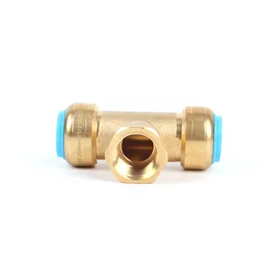 黄铜连接器末端端口管道推动到气动连接锁空气制动联轴器黄铜