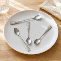 Ensemble de couverts en acier inoxydable durable et empilable, petit MOQ, pour restaurants et événements