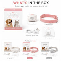 Dispositif de traduction AI pour animaux de compagnie (chats, chiens) – Gadget de communication humain-animal en temps réel avec un taux de reconnaissance émotionnelle élevé