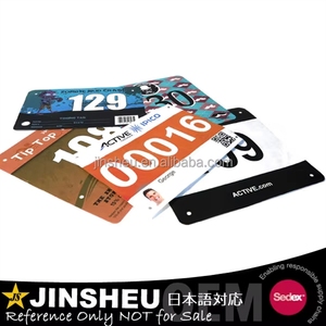 Dossard de course personnalisé imperméable pour marathon, adulte, en papier - Product Image 3
