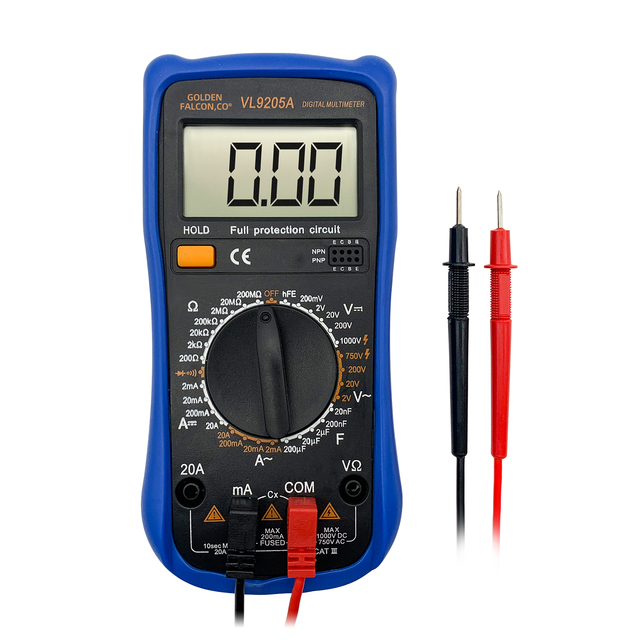 VL9205A Digital Multimeters AC DC Ammeter Volt Ohm Tester Meter Multimetro Portable Multimeter