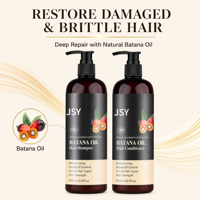 Collection de soins capillaires à l'huile de Batana avec shampoing, après-shampoing, gommage capillaire au romarin, revitalisant profond, beurre capillaire et huile – Marque privée