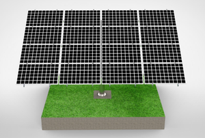 Sistema de soporte de suelo de pila de un solo polo, estructura de montaje Solar ajustable, sistema de montaje de tierra de instalación de seguimiento - Product Image 3