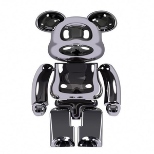 Oso de Peluche Personalizado de la Marca <span class=keywords><strong>Bearbrick</strong></span>, Diseño de Tinta Salpicada y Cielo Estrellado, Pintado a Mano, Resina Ecológica y Fibra de Vidrio, Modo Oso, Juguete de Moda, Muñeco de Regalo - Product Image 2