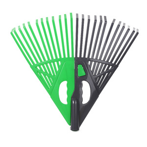 Râteau à feuilles de jardin Grattoir agricole Râteau à gazon sans épissage en plastique - Product Image 1