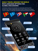 Traducteur professionnel avec écran tactile et système d'exploitation Android - Mode hors ligne, glosarium personnalisé, 142 langues, écran 3,97 pouces - Prise en charge OEM