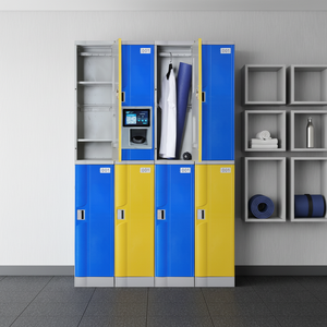 Modern Plastic 9 Doors Gym Locker Cabinet Dormitory <b>Cupboard</b> Cabinet Change Room Locker Storage Cabinet - Product Image 4