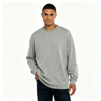 T-shirt à manches longues en coton jersey épais, coupe classique, imprimé personnalisé OEM, unisexe - Style streetwear décontracté