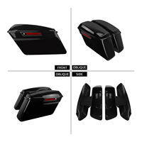 Sacoches rigides pour moto, sacoches latérales avec fermoirs et clés, boîte latérale pour Harley Touring Electra Glide 2014-2024