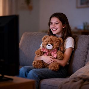 ตุ๊กตาหมีเท็ดดี้ใหม่ น่ารัก ผูกโบว์ ชานม ของขวัญวันวาเลนไทน์ ตุ๊กตาขนสั้น ยัดใยฝ้าย PP - Product Image 1