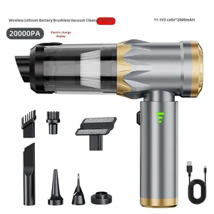 Aspirapolvere per <span class=keywords><strong>Auto</strong></span> YIXIN Argento, Tre Livelli di Aspirazione, Senza Fili, a Batteria, Portatile, Senza Spazzole, Raccoglitore di Polvere 0.5-1L - Product Image 5