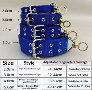 Collar de Nailon Ajustable para Mascotas con Múltiples Orificios, Doble Costura Reforzada, Lavable, Antiadherente al Pelo, Accesorio para Perros PHAR-07, Todos los Tamaños - Product Image 6