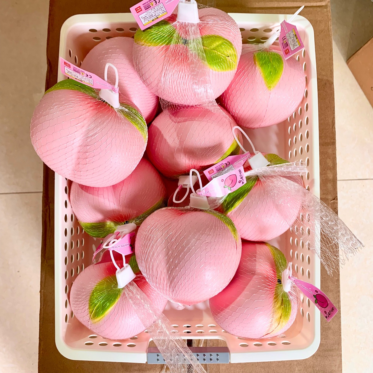 Горячая Распродажа розового персика Squishy