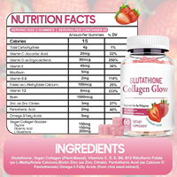 Gummies de collagène à marque privée OEM avec glutathion – Complément beauté, nutrition alimentaire, soutien pour la santé de la peau