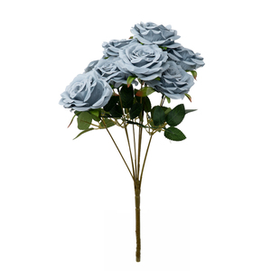 Ramo de Rosas de Diamantes de Lujo con 9 Cabezas, Flores Artificiales de Seda para Decoración del Hogar, Puerta, Boda, Fondo, Arte Floral, Arreglos Florales - Product Image 6